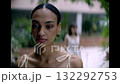 Close up fashion portrait of young woman 132292753