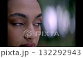 Close up fashion portrait of young woman 132292943