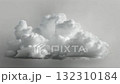 Isolated Cumulus Cloud on Minimal Gray Background 132310184