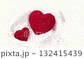 Heart on the snow 132415439