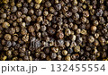 top view close up black pepper rotating background 132455554