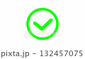 Green checkmark and red cross animation 132457075