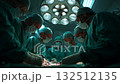 Surgical team performing operation in hospital operating room 132512135