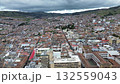 Tunja Boyaca Colombia, Colonial architecture and mountain landscape, Historic Andean city aerial view 132559043