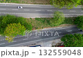 Highway surrounded by nature, Modern road through green landscape, Aerial view of scenic highway in Colombia 132559048