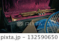 Old Trumpet In Storage Moving Shot 132590650