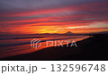 Sunset on Kugenumakaigan and Mt. Fuji 132596748