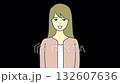 笑顔で話す女性 132607636