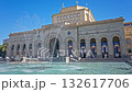 Yerevan, Armenia 24.10.2025 Republic square museum. A large building with a fountain in front of it. The fountain is spraying water into the air 132617706