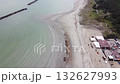 Aerial view of a beach on the Adriatic Sea, Italy 132627993