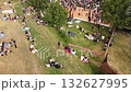 Music and craft made festival, drone view. Guastalla, Italy 132627995