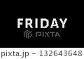 A horizontal glitch animation showing the words BLACK FRIDAY appearing through static distortion on a black background perfect for sale ads or modern promotional videos 132643648