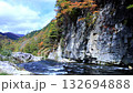 Autumn leaves at Byobuiwa Rock, Minamiaizu Town, Fukushima Prefecture 132694888