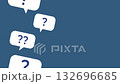 Simple question mark speech bubble background (loop) 132696685