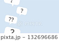 Simple question mark speech bubble background (loop) 132696686