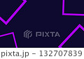 Dark background with neon purple geometric lines, futuristic abstract design for technology animation. 132707839