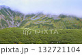 Cloud-covered forested mountain (Tateyama) 132721104