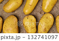 Close-up video of raw yellow potatoes 132741097