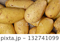 Close-up video of raw yellow potatoes 132741099
