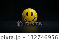Yellow Smiley Face Emoji Ball With Cheerful Expression For Positive Mood And Happy Branding, Happy emoticon expression background, Yellow smiley faces happiness joy, cheerful emotion symbols Yellow Smiley Face Emoji Ball With Cheerful Expression For Positive Mood And Happy Branding, Happy emoticon expression background, Yellow smiley faces happiness joy, cheerful emotion symbols 132746956