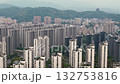 Aerial view of dense apartment buildings in Hangzhou, China on a cloudy day 132753816
