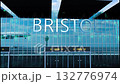Airlane landing at Bristol. Arrival in the city with reflection of airport and aircraft 132776974