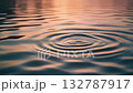 Gentle ocean surface moving in slow motion, soft sunlight reflections, relaxing pastel tones, minimal ripples, peaceful atmosphere, ideal for meditation or spa themes, loopable 132787917