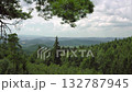 View of the Karkonosze Mountains from the Sokolik peak, Rudawy Janowickie, Poland 132787945
