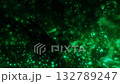 Green glowing bokeh light particles floating 132789247