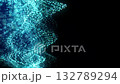 Abstract glowing blue particle wave 132789294