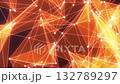 Abstract glowing network of connected dots and lines 132789297