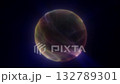 Soft glowing purple sphere floating 132789301