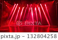 紅色燈光舞台 132804258