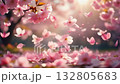 舞い散る桜の花びら 132805683