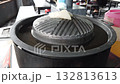 Thai Barbecue Grill Pan with Lard on Top 132813613