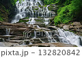 Beautiful majestic color waterfall in natural nature, national park attraction 132820842