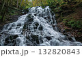 Beautiful majestic color waterfall in natural nature, national park attraction 132820843