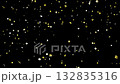 Golden confetti falling on a black background | Includes alpha channel footage in the second half 132835316
