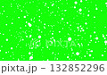 Snowfall animation. Green background. Chroma key. 132852296