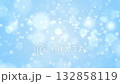 Soft Light Blue Winter Background with Snowflakes and Bokeh Particles Animation. 132858119