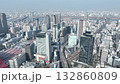 Drone aerial shot of Umeda, Osaka 132860809