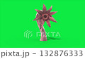 green screen sunflower tentacle monster runcycle 3d animation 132876333