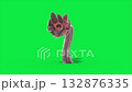 green screen sunflower tentacle monster idle 3d animation rendering 132876335