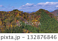 Aerial view of autumn leaves, mountains, natural scenery, Akita Prefecture 132876846
