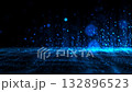 ブルーのデジタルな背景動画 132896523