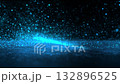 ブルーのデジタルな背景動画 132896525
