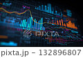 デジタルなグラフの動画 132896807