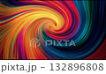 カラフルな渦の動画 132896808