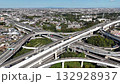 [Drone aerial photography] Tohoku Expressway Kawaguchi JCT (junction) traffic jam towards Soka 132928937