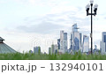 New York City waterfront skyline, Manhattan Midtown cityscape Hudson Yards skyscrapers. New Jersey. 132940101